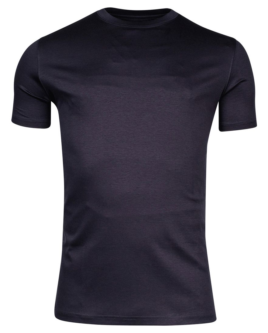 Thomas Maine t-shirt donkerblauw effen