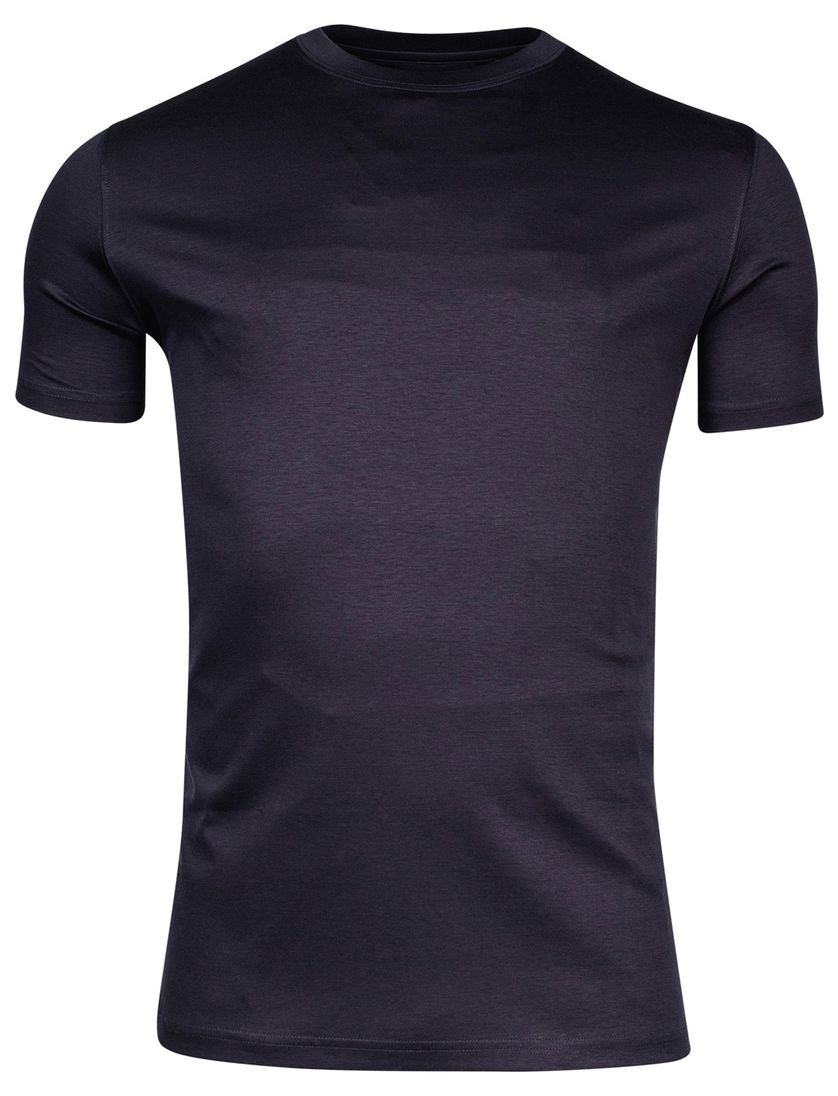 Thomas Maine t-shirt donkerblauw katoen effen