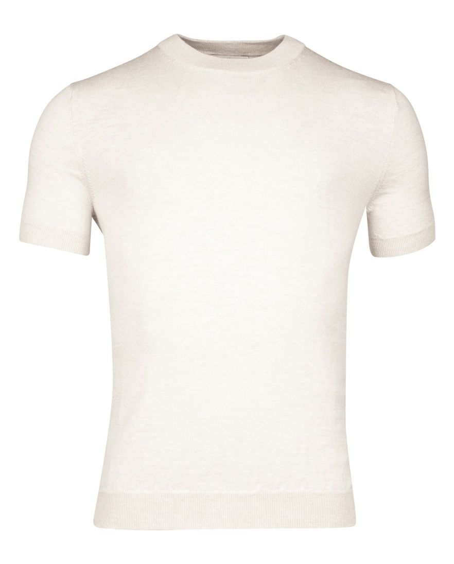Thomas Maine t-shirt creme effen