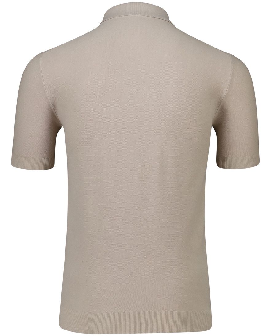 Thomas Maine katoenen poloshirt effe beige normale fit