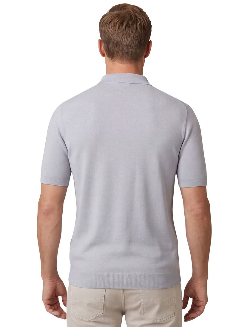 poloshirt korte mouw Thomas Maine grijs effen