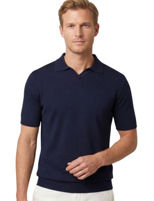 Thomas Maine Thomas Maine polo donkerblauw v-hals