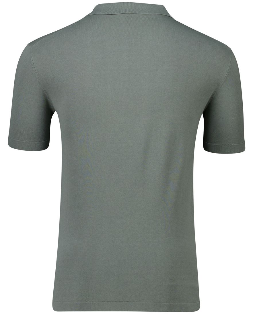 Thomas Maine poloshirt groen effen normale fit katoen