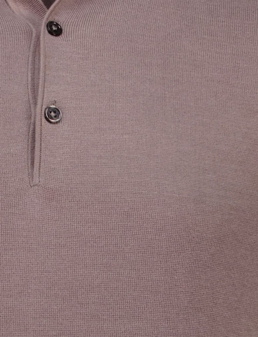 Thomas Maine polo korte mouw bruin normale fit