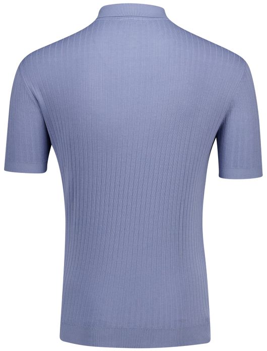 Thomas Maine polo trui korte mouw lichtblauw