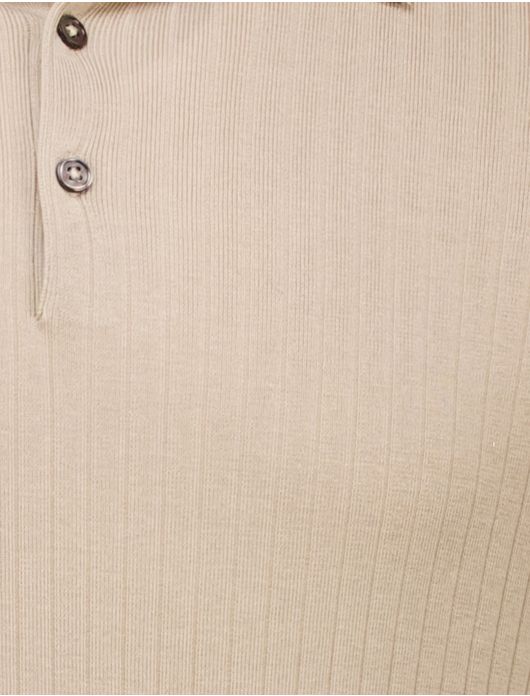 Thomas Maine polo beige lyocell