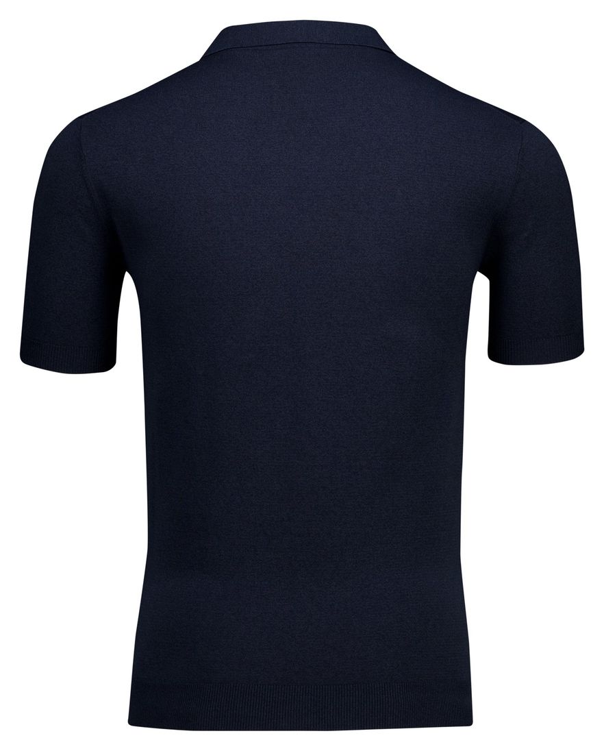 Thomas Maine polo v-hals donkerblauw normale fit
