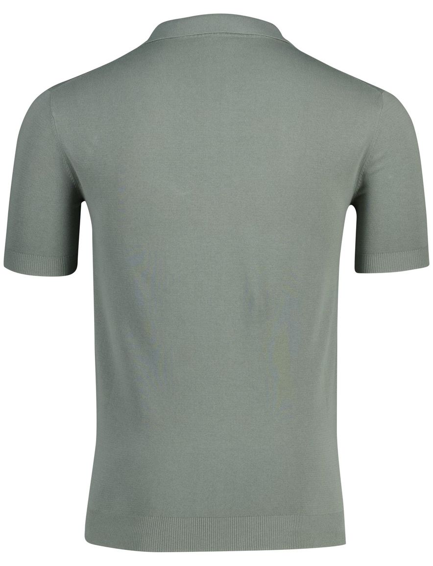 Thomas Maine polo v-hals groen effe normale fit