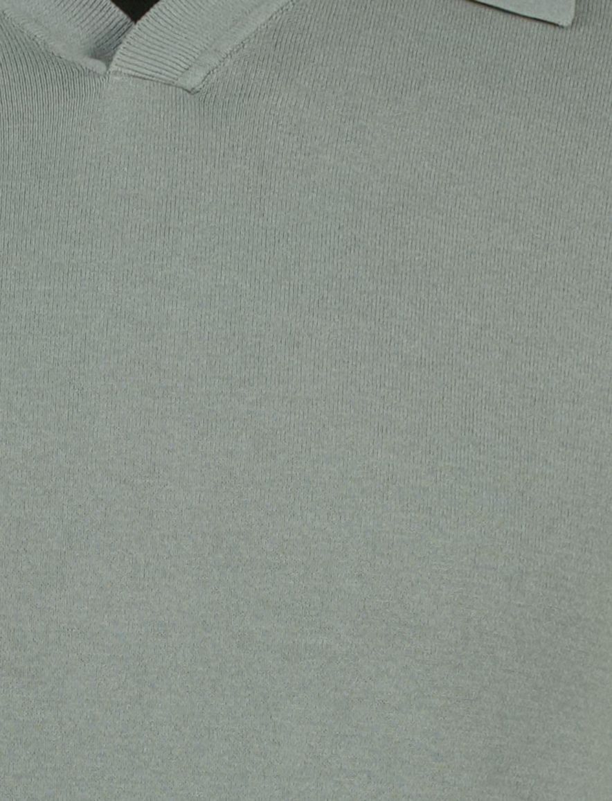 Thomas Maine polo v-hals groen effe normale fit