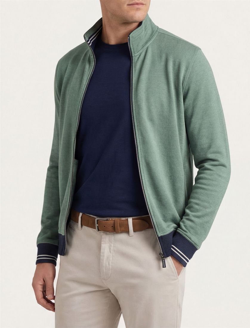 Baileys vest groen katoen