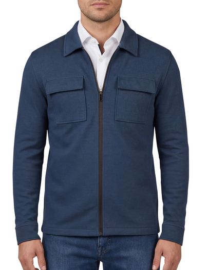 Baileys Baileys vest donkerblauw rits en borstzakken