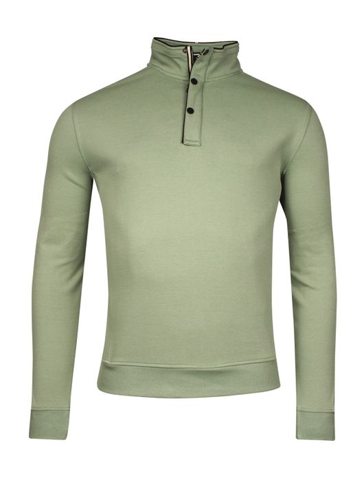 Baileys trui half zipper groen