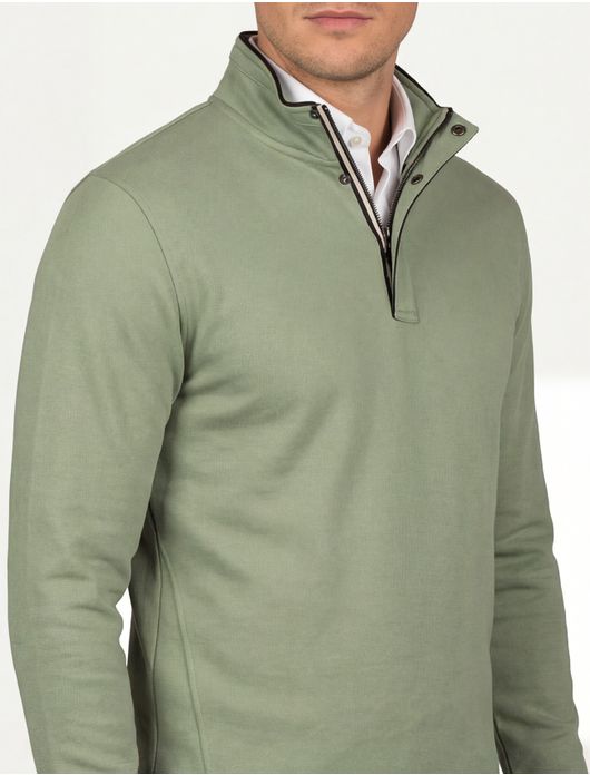 Baileys trui half zipper groen