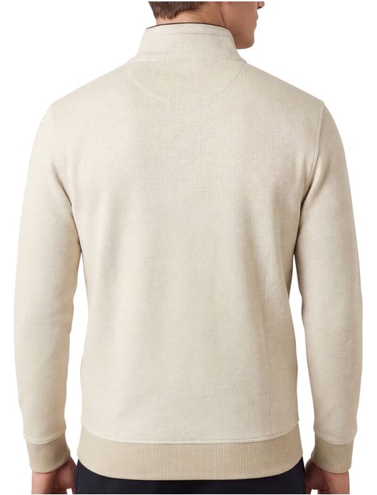 Baileys trui half zippper beige