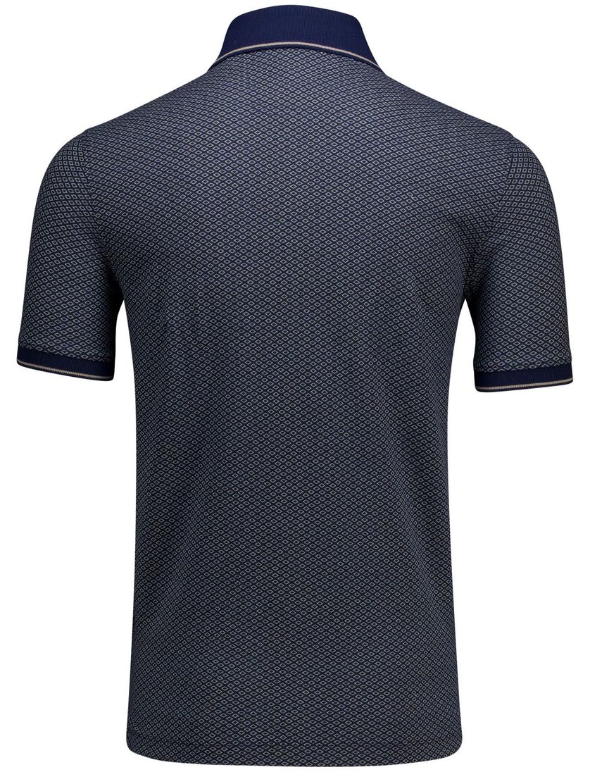 poloshirt korte mouw Baileys blauw normale fit katoen