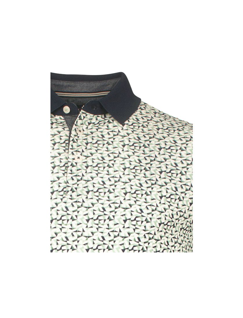 Baileys polo groen geprint multicolor