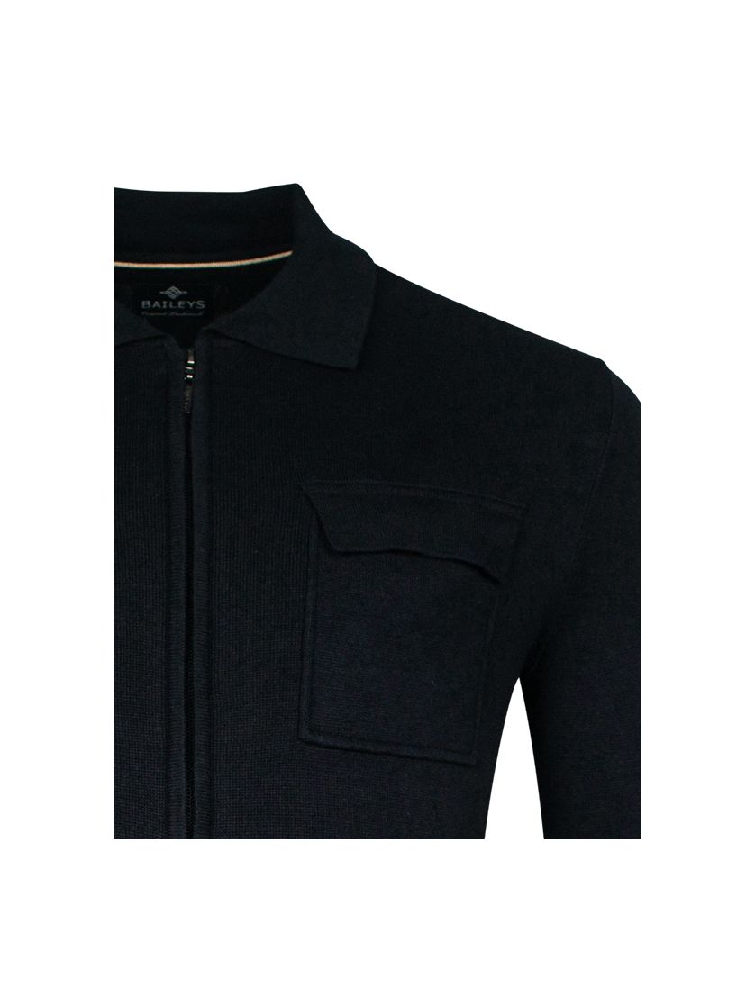 Baileys vest donkerblauw katoen