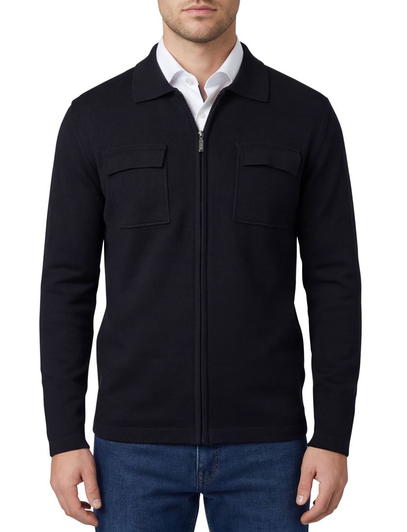 Baileys vest donkerblauw katoen