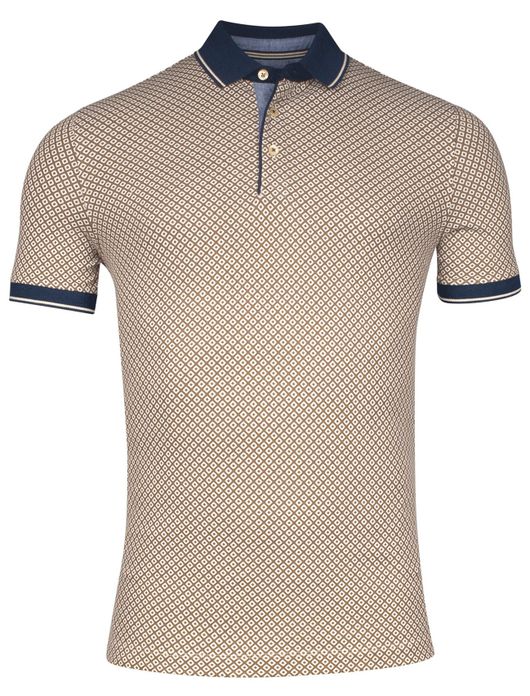 Baileys polo beige geprint