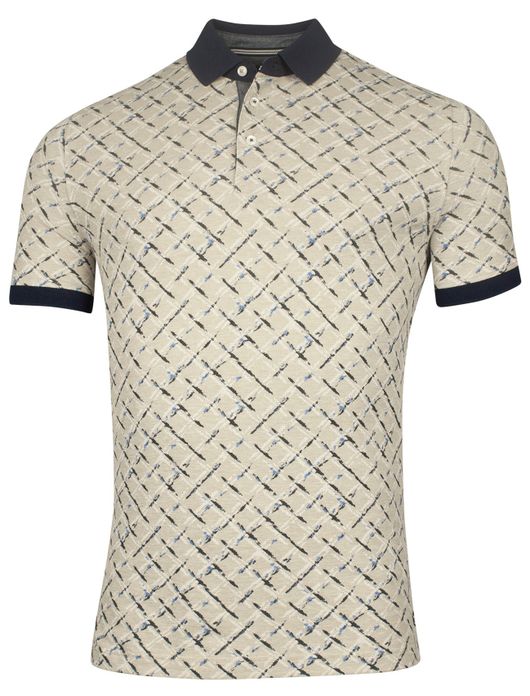 Baileys polo beige geprint