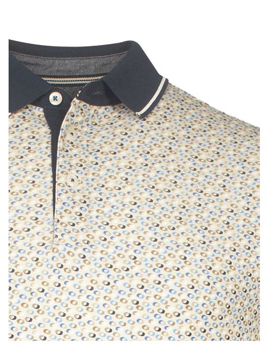 Baileys polo beige geprint