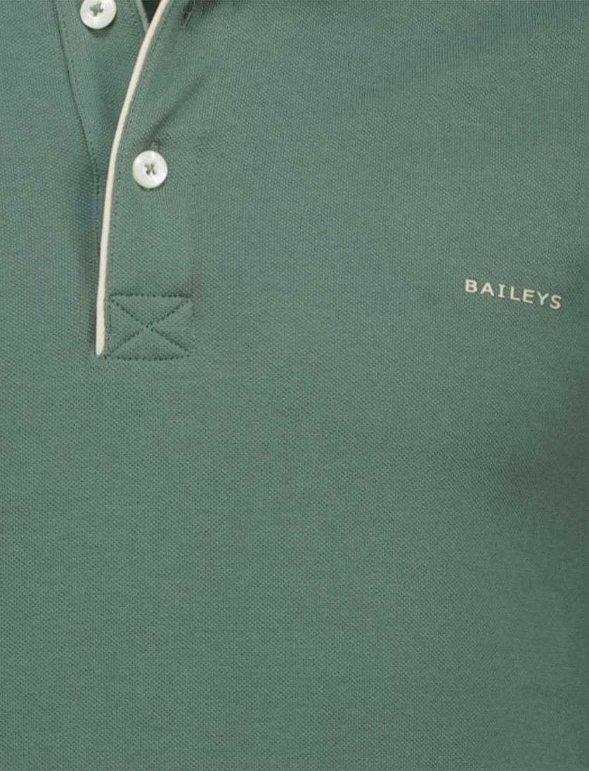 Baileys katoenen polo groen effen