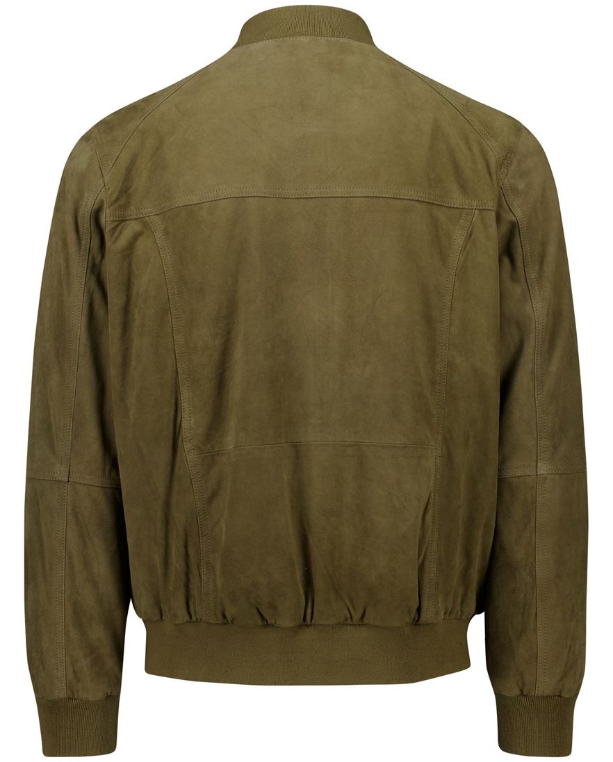 Wellington of Bilmore bomberjas effen groen normale fit