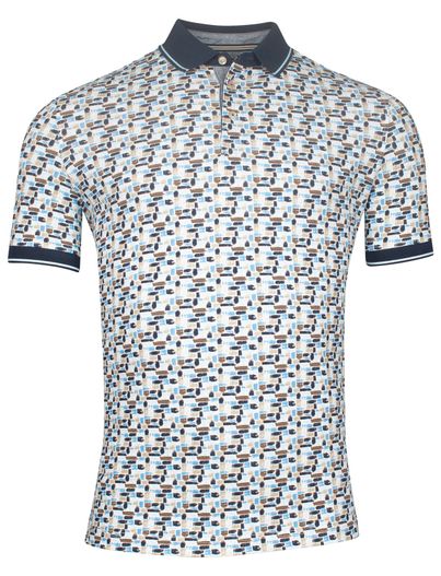 Baileys Baileys polo blauw geprint