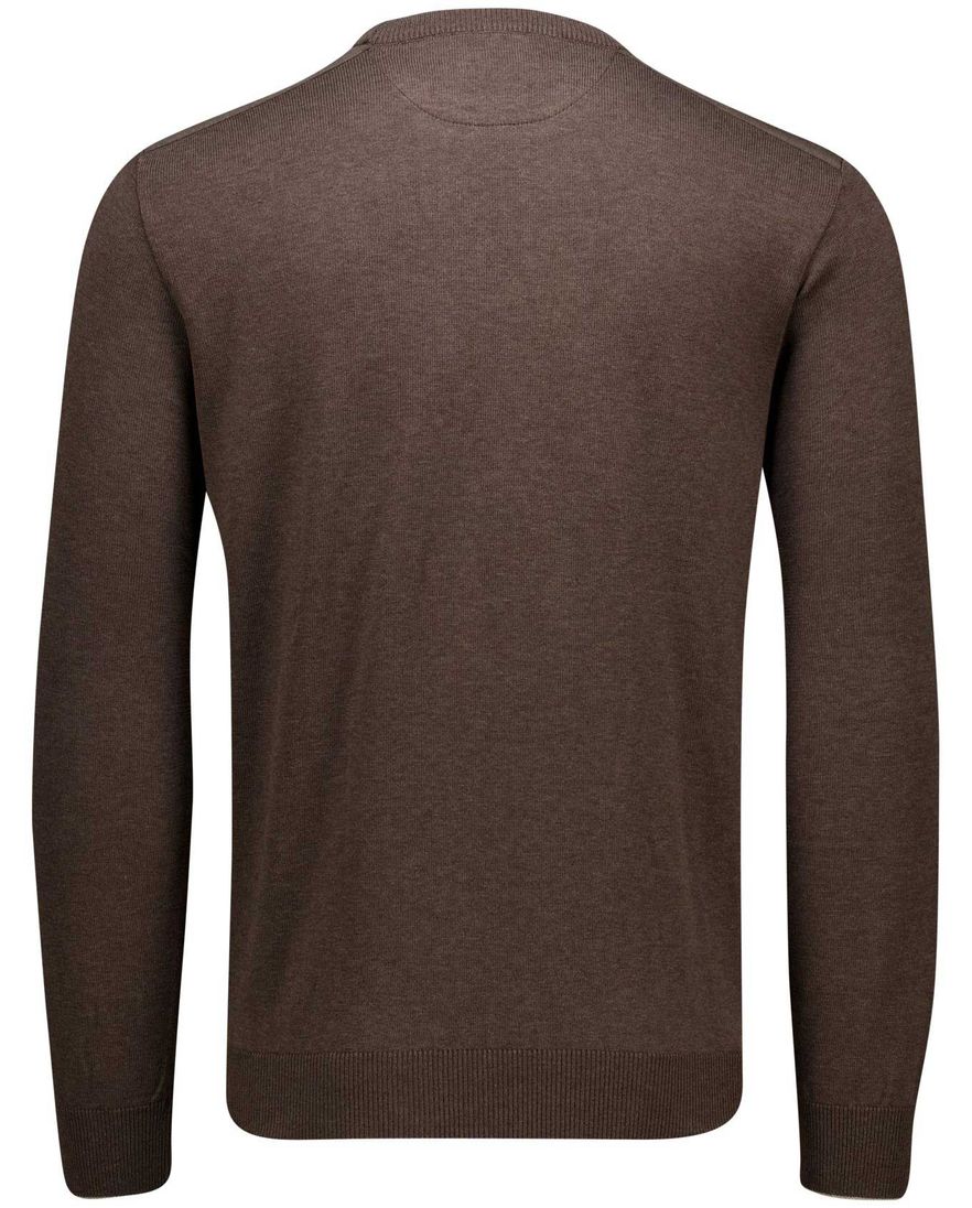 Paul & Shark Cotton & Silk trui bruin