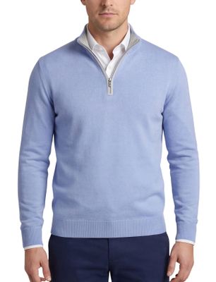 Paul & Shark Paul & Shark trui lichtblauw katoen wijde fit