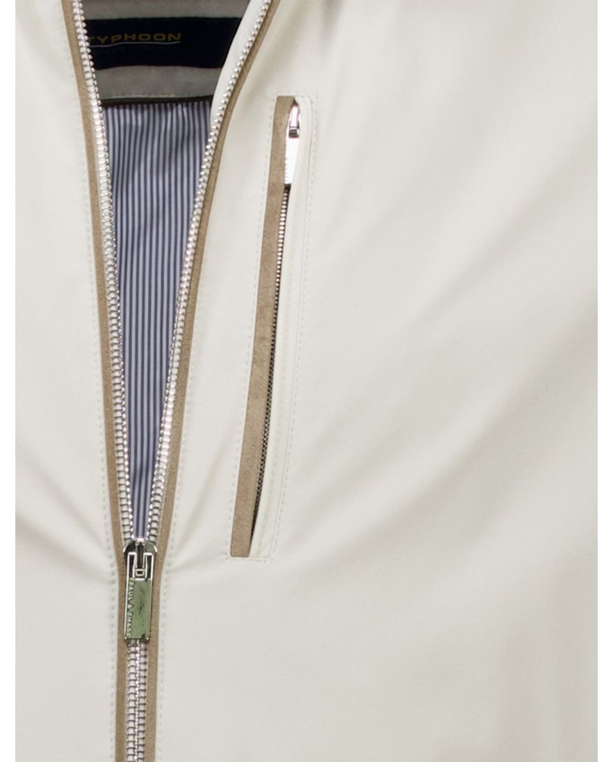 Paul & Shark zomerjas beige effen met borstzak