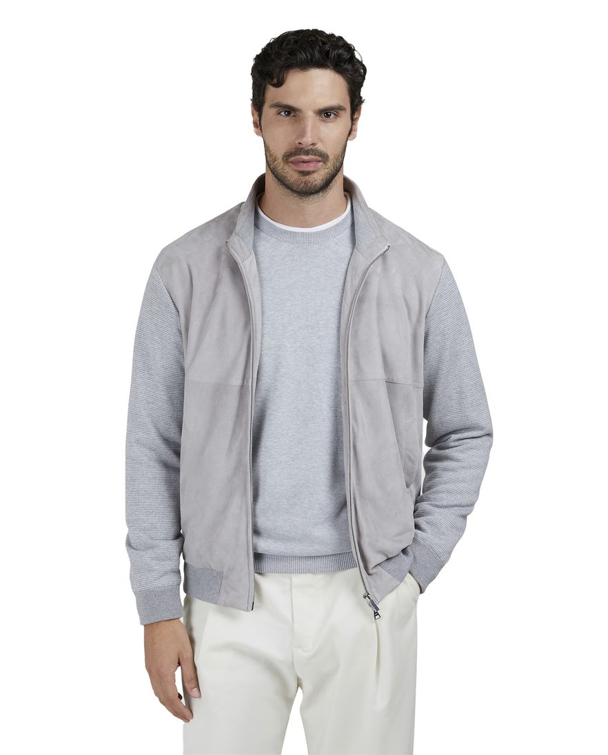 Paul & Shark aqua leather leer