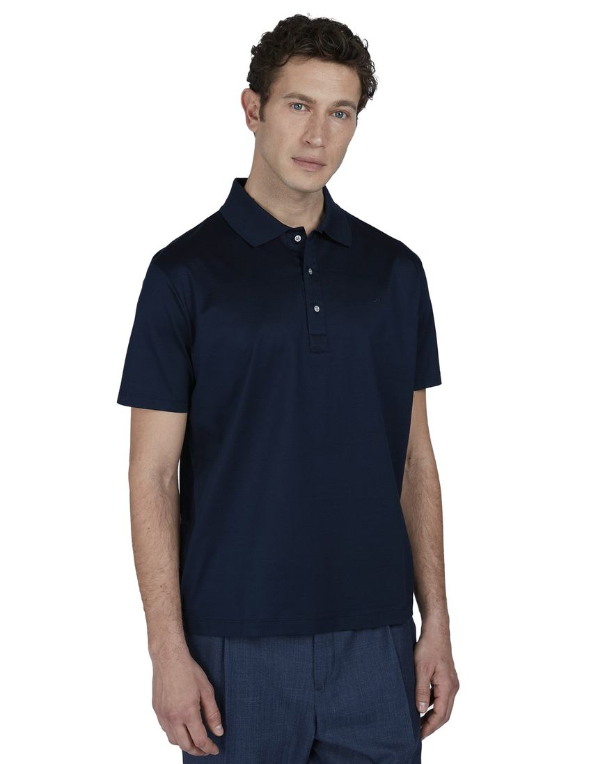 Paul & Shark Silver Collection polo donkerblauw