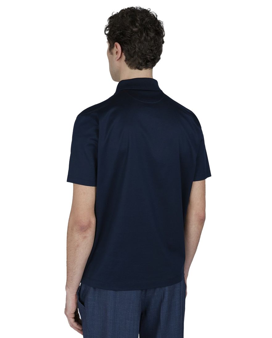 Paul & Shark Silver Collection polo donkerblauw