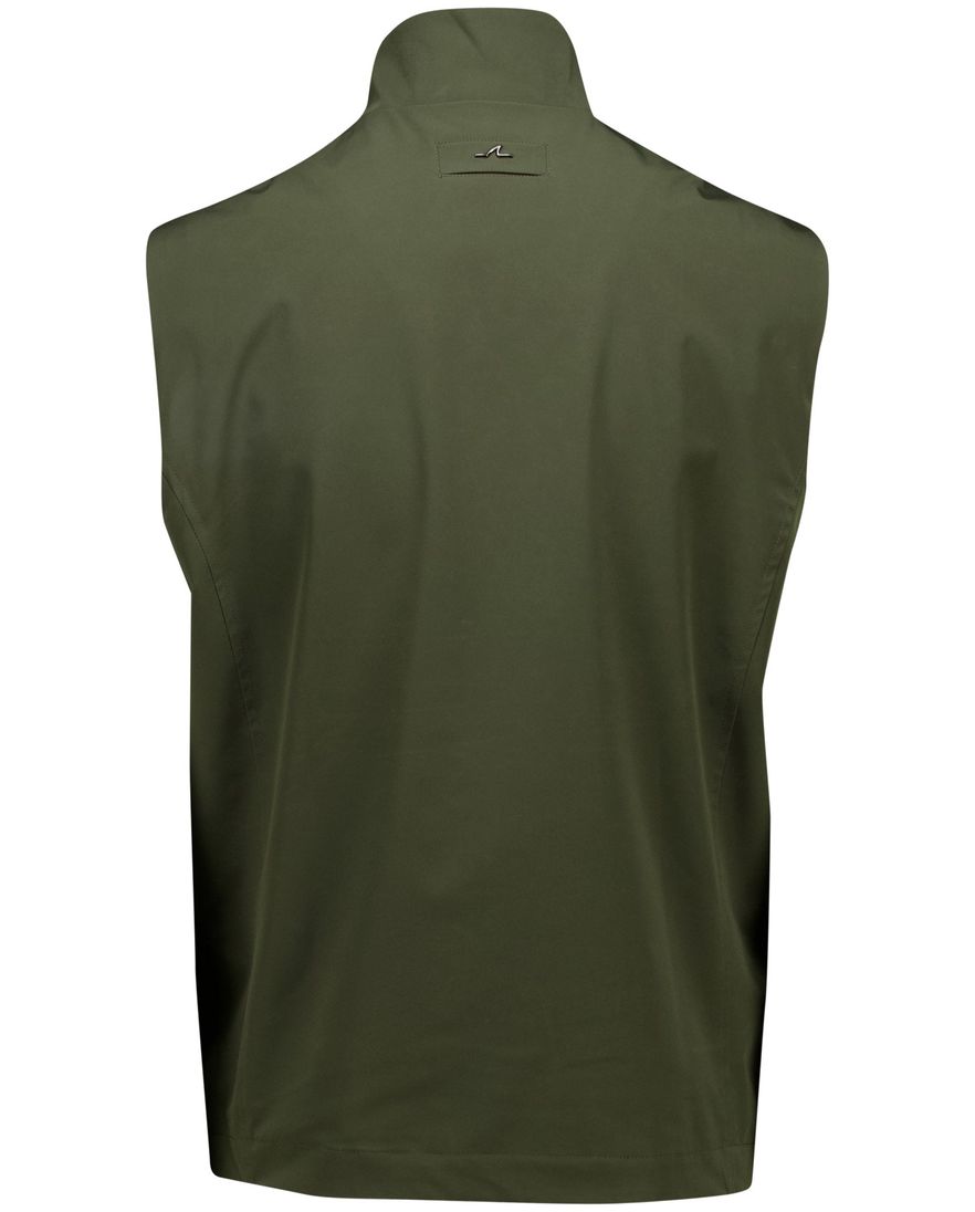 Paul & Shark bodywarmer groen effen wijde fit