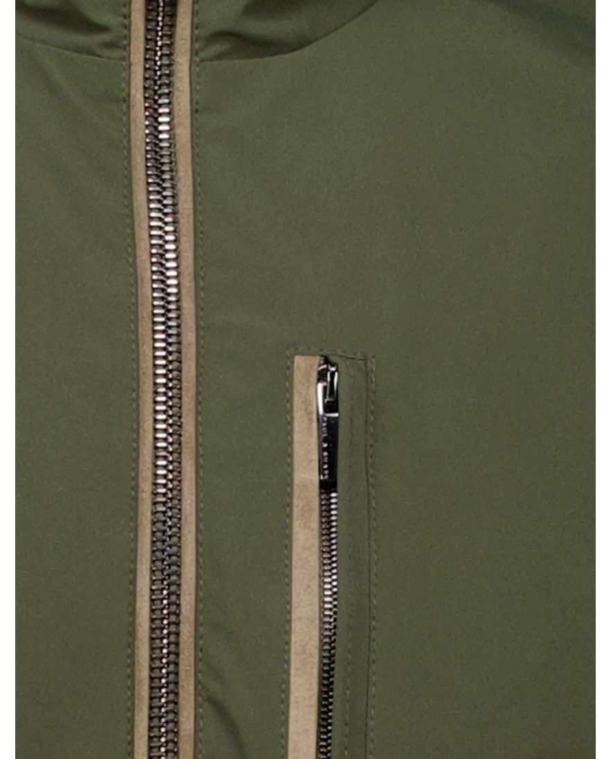 Paul & Shark bodywarmer groen effen wijde fit