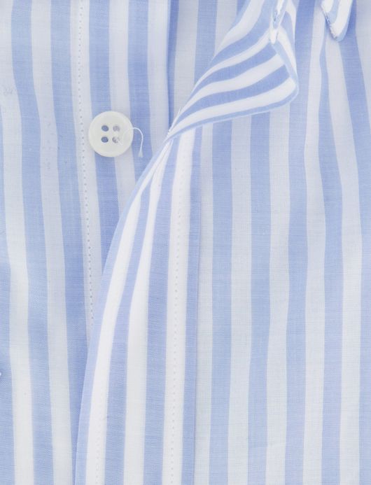 Paul & Shark overhemd blauw wit gestreept katoen