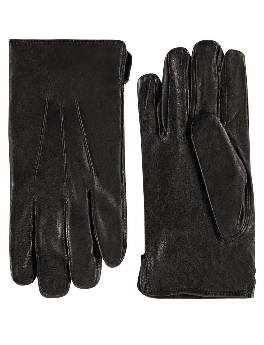 Handschoenen Laimbock Edinburgh Zwart leer fleece