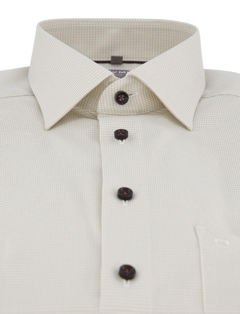 Olymp Shirt dress ml 5 beige lange mouw