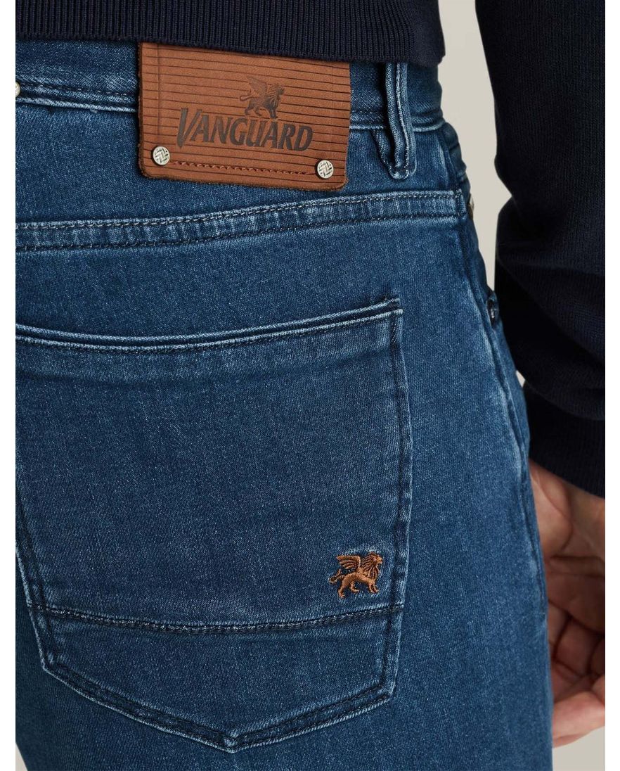 Vanguard 5 pocket jeans blauw RIDER V7 denim