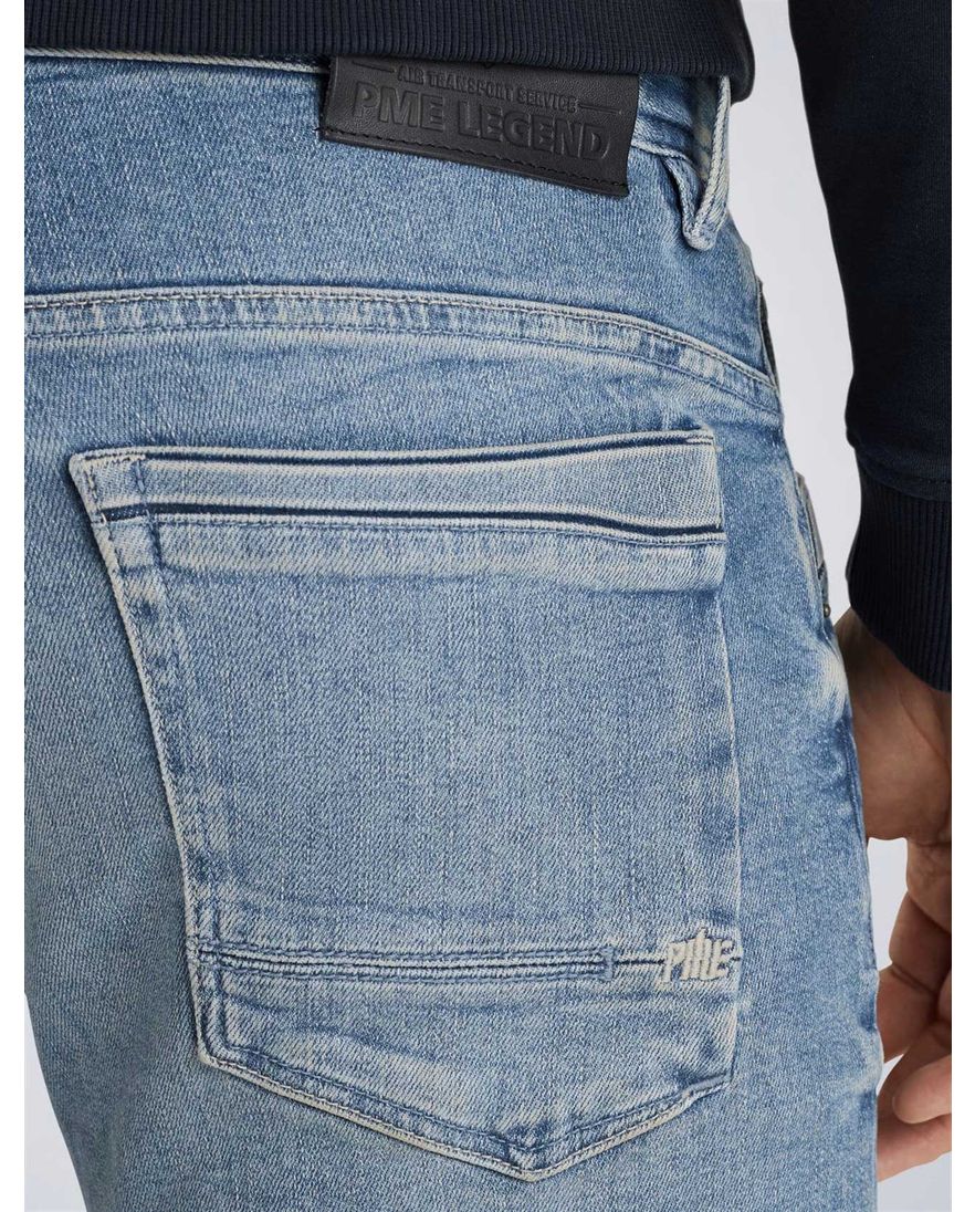 PME Legend Skyrak jeans regular fit denim blauw 5-pocket