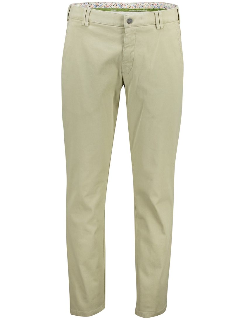 Meyer Pantalon beige perfect fit katoen