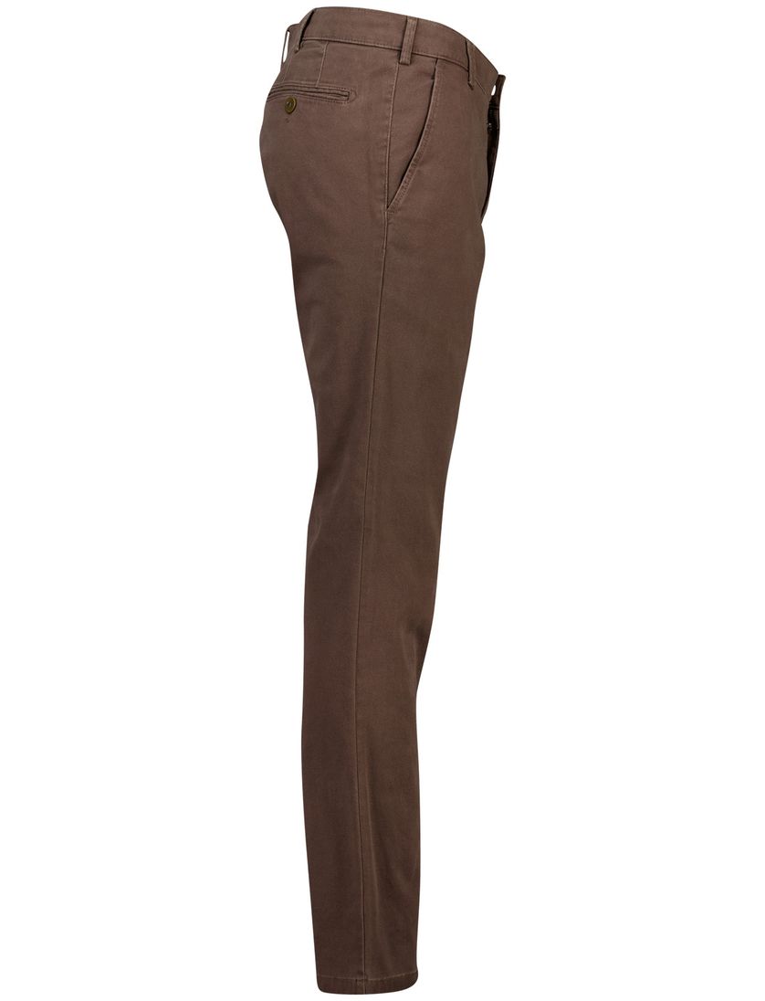 Meyer Pantalon bruin perfect fit katoen
