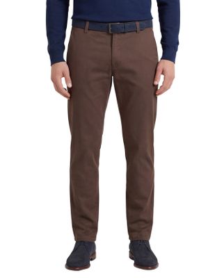 Meyer Meyer Pantalon bruin perfect fit katoen