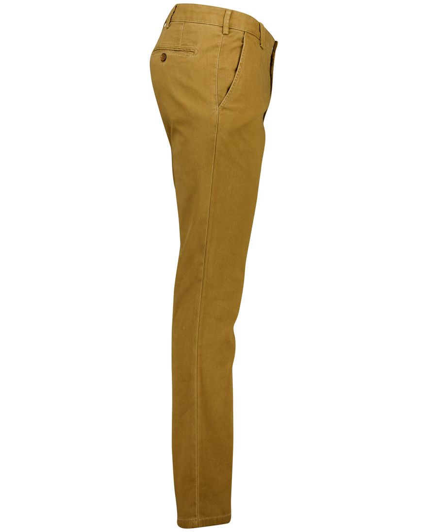 Meyer chino okergeel effen katoen
