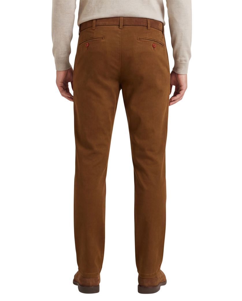 Meyer Pantalon bruin effen katoen