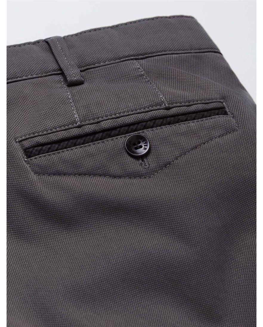 Meyer Chicago chino katoen grijs effen