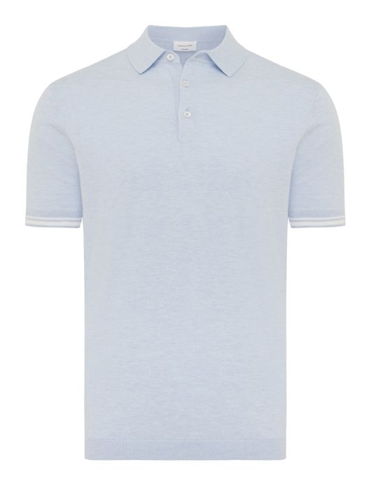 Gentiluomo polo lichtblauw gemeleerd