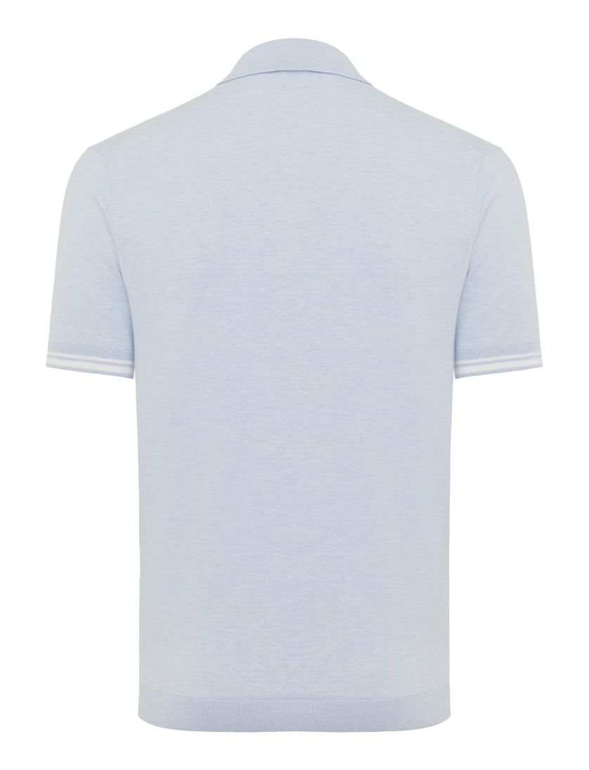 Gentiluomo polo lichtblauw gemeleerd