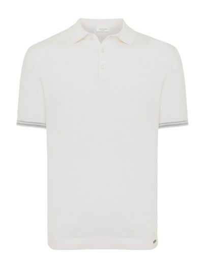 Gentiluomo Gentiluomo polo off white effen korte mouw